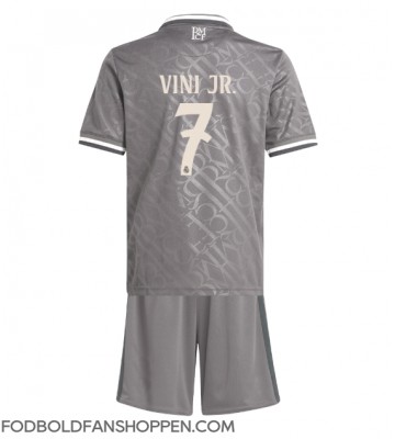 Real Madrid Vinicius Junior #7 Tredjetrøje Børn 2024-25 Kortærmet (+ Korte bukser)